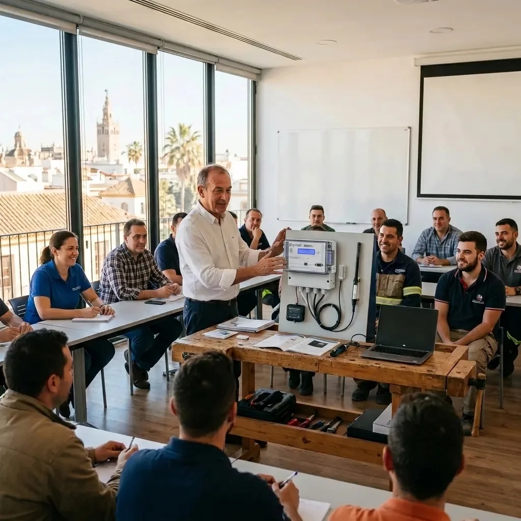 Curso de formación técnica presencial Ricardo López Pietsch con equipo oficial Drymat M 2030 EO+